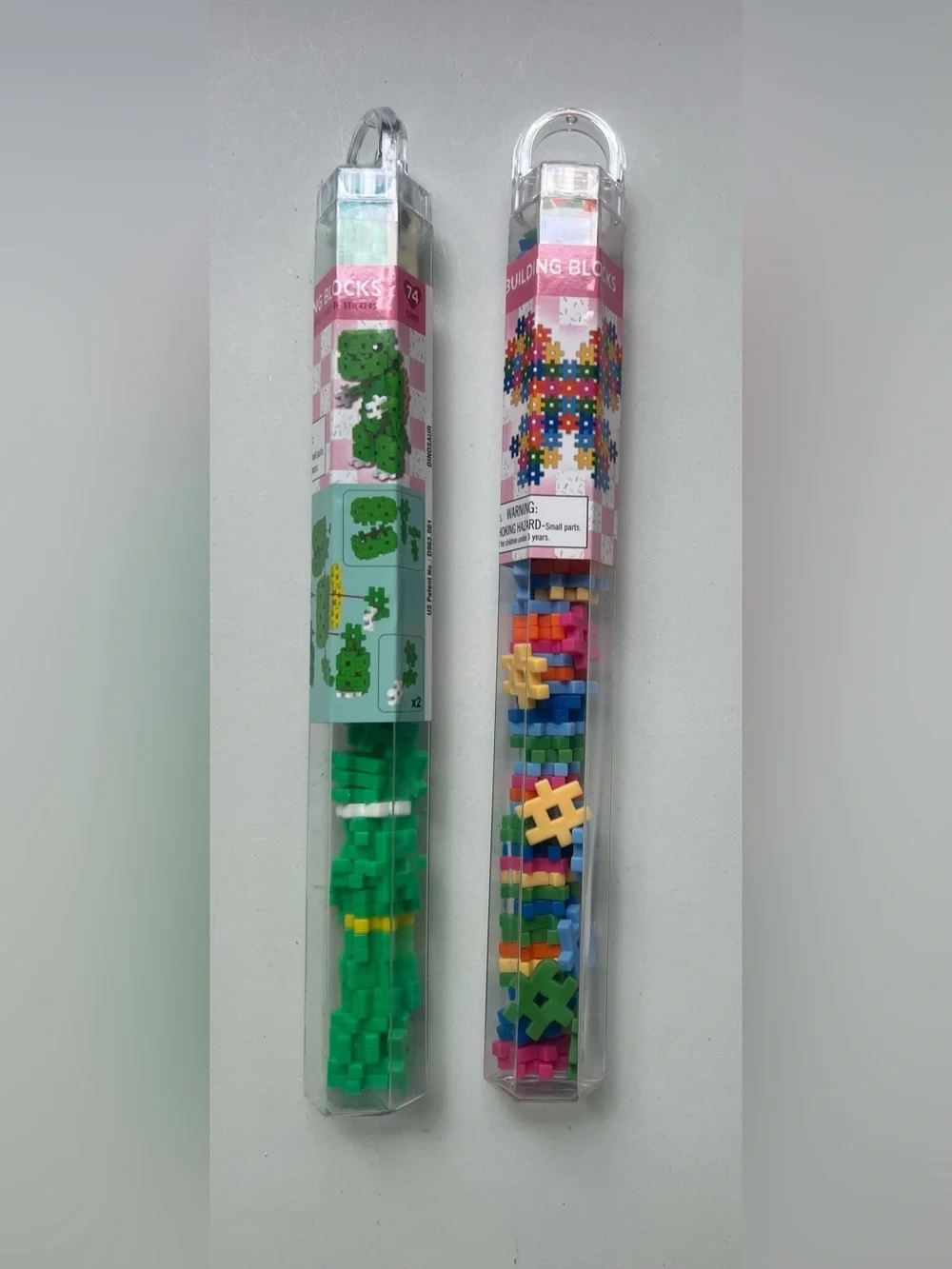 2-Sets Target Hashtag Building Blocks Multicolor Neon Colors